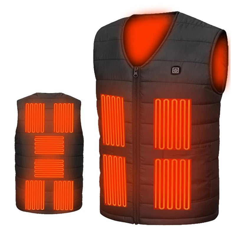 woobles Heated Vest, Smart Electric Heating Vest, USB Interface, Safe to Wear, 3 Gears, Polyester Fiber, Breathable for Outdoor Use (2XL) - Image 3